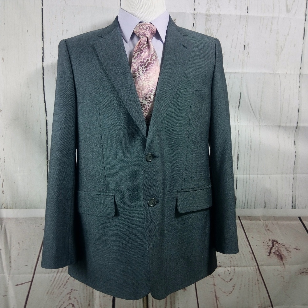 Sam's Tailor 42R Blue Surgeon Cuff Suit Blazer Spo